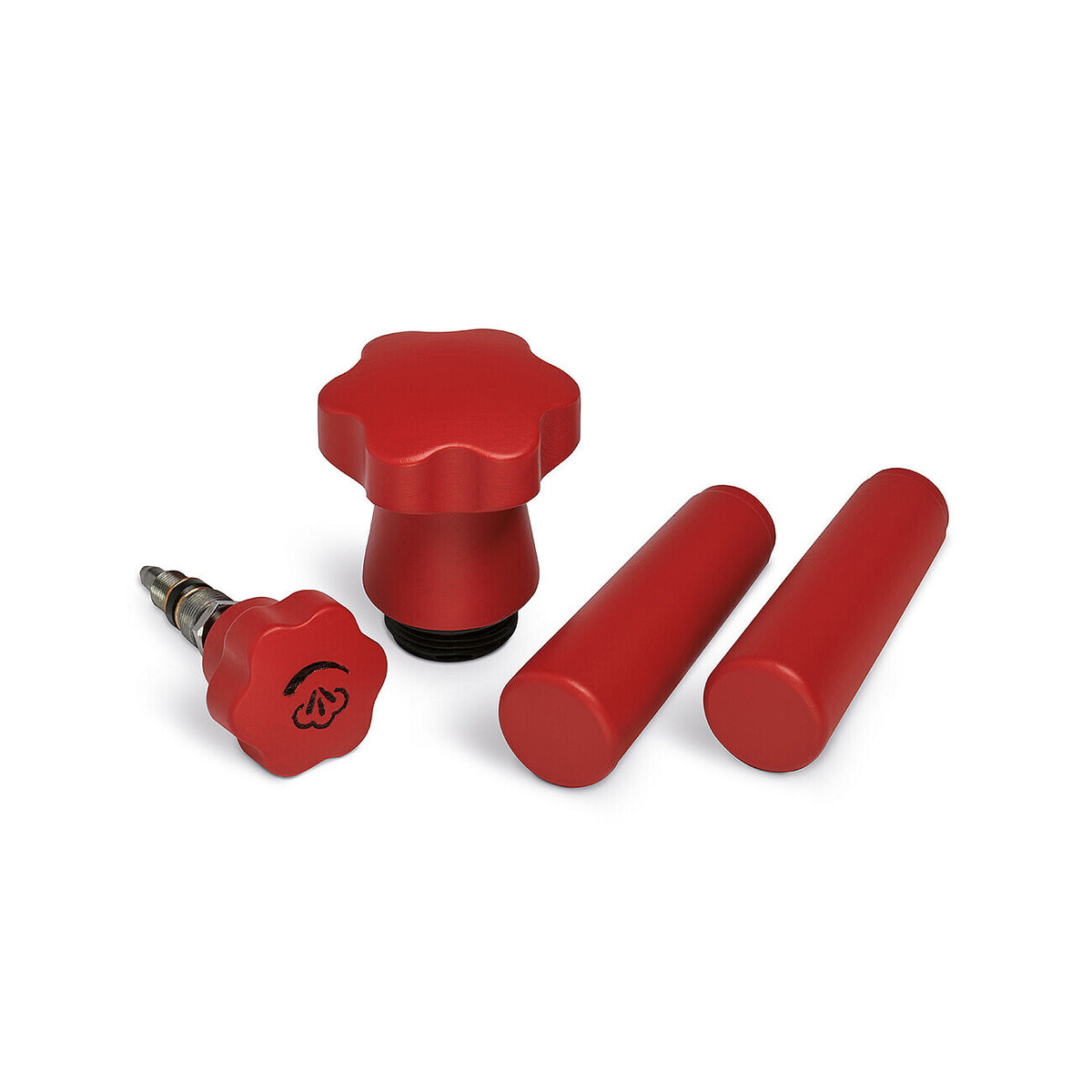 Wooden Handle Accessory Kit for Lever Machines - Red