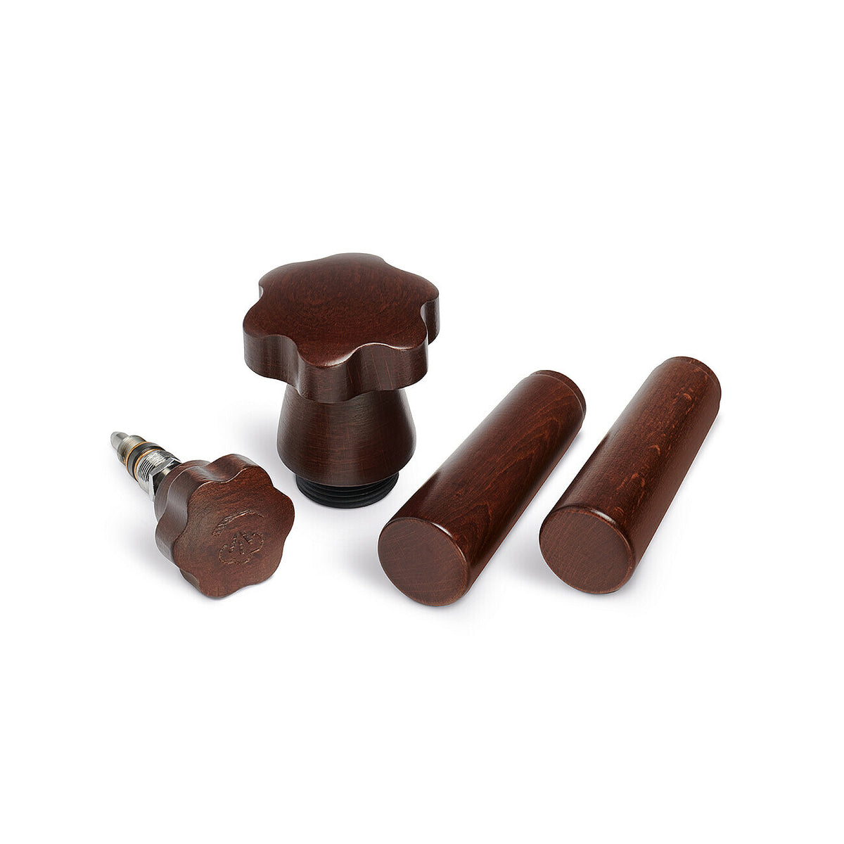 Wooden Handle Accessory Kit for Lever Machines - Brown